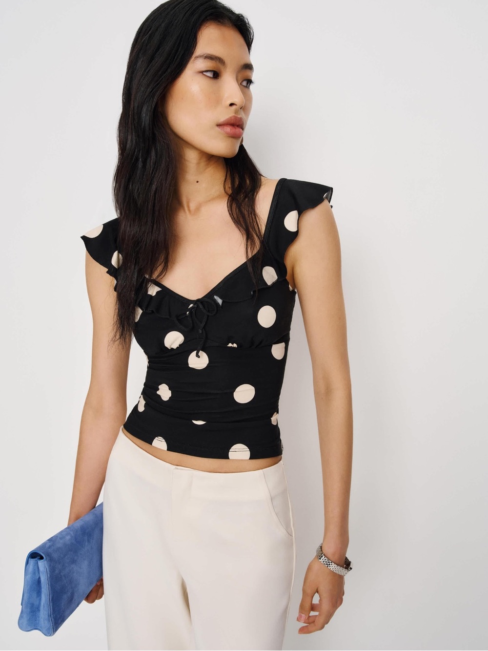 NWT lemmy top in moon dot - size s